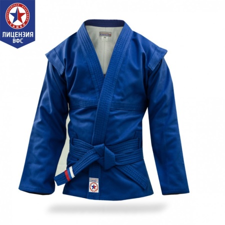 Купить Куртка для самбо "Атака"  ВФС (подкладка, пояс) р 50-60 в Белозерске 