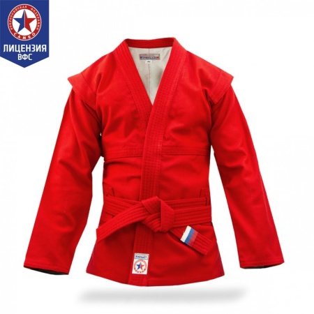 Купить Куртка для самбо "Атака" ВФС (подкладка, пояс)  р 36-48 в Белозерске 