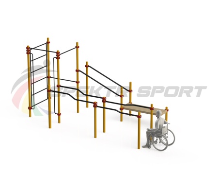 Купить Спортивный комплекс для инвалидов-колясочников WRK-D16_76mm в Белозерске 