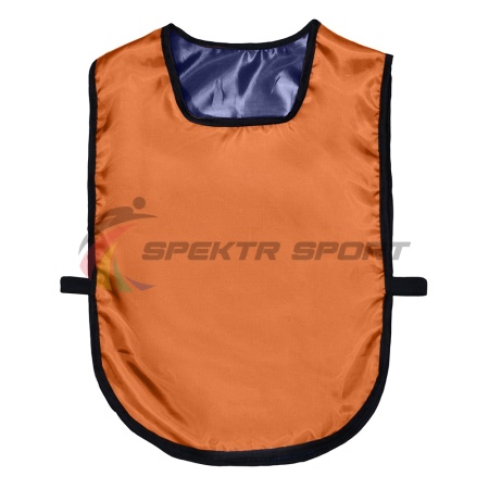 Купить Манишка футбольная двусторонняя универсальная Spektr Sport оранжево-синяя в Белозерске 
